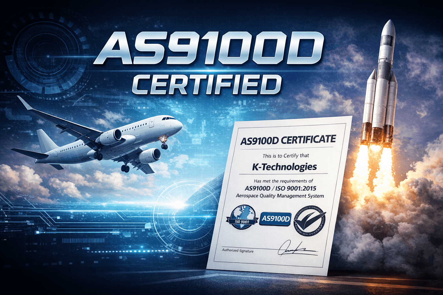 AS9100 certified quality manufacturing environment