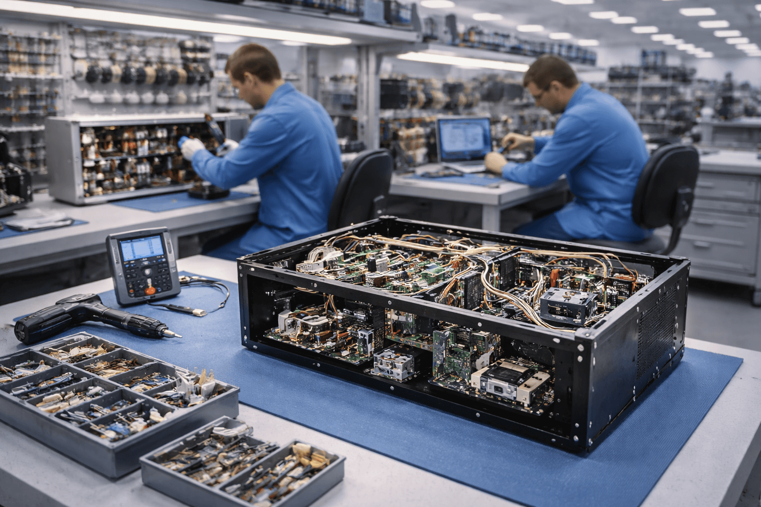 Electromechanical box build assembly